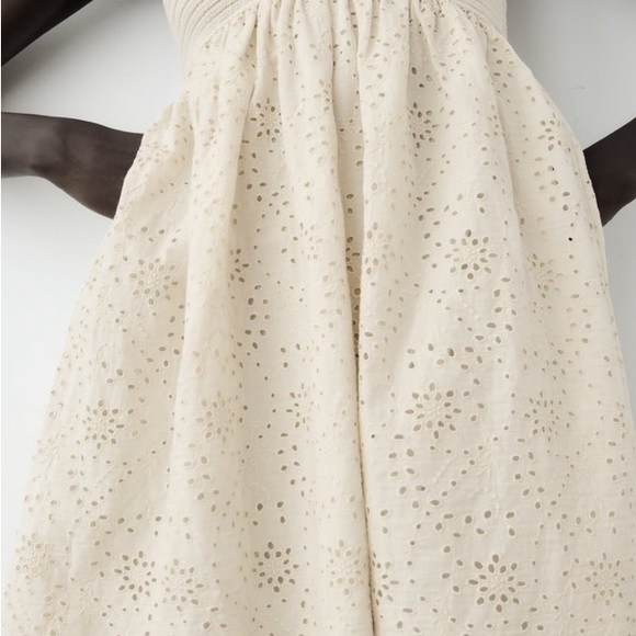 ZARA EMBROIDERED KNIT DRESS - Picture 2 of 2